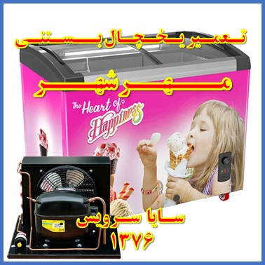 showcase refrigerator ice cream repair mehrshahr - تعمیر یخچال ویترینی بستنی مهرشهر - سایا سرویس