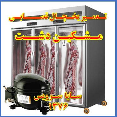 showcase refrigerator Butchers repair meshkindasht - تعمیر یخچال ویترینی سوپر گوشت مشکین دشت - تعمیر یخچال ویترینی قصابی مشکین دشت - سایا سرویس